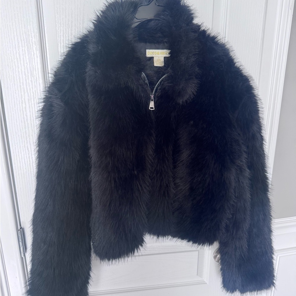 Black Faux Fur Jacket